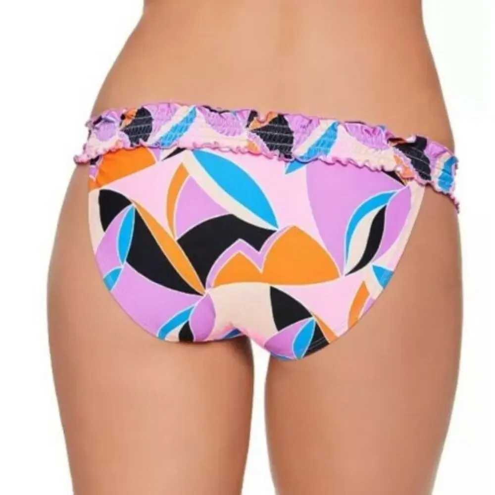 Salt+Cove Kaleidescope Smocked Bikini Swim Bottom